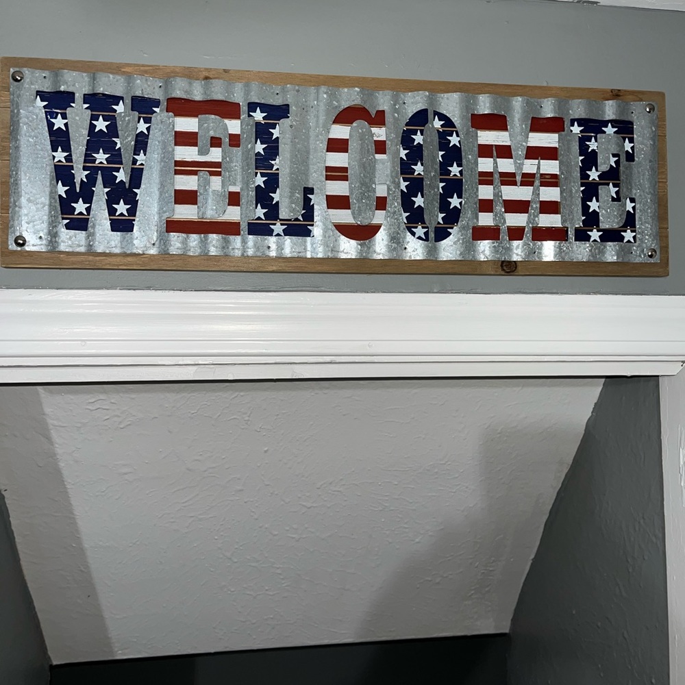 Welcome sign